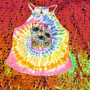 No boundaries Vibrant Flower Tank Top